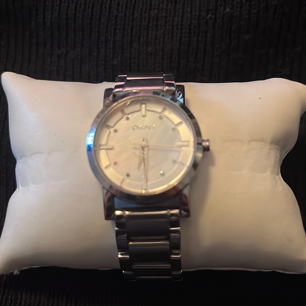 DKNY silver watch